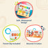 6+ B. toys Baby Bath Book Educational Book for Babies Book About Colors Waterproof Bathtub Toys Months Tub Time Books