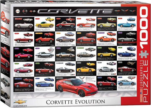EuroGraphics Corvette Evolution Jigsaw Puzzle - 1000-Piece, Blue
