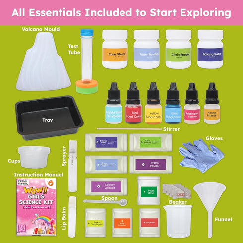ButterflyEduFields 150+ Girls Science Kit for Kids Age 8-12, Fun STEM Learning and Educational Toys