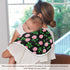 GOODOLD Set 2 Pack Black Rose Pattern Muslin Baby Burp Cloths - Super Absorbent and Soft Burping Rags - Cotton Burp
