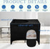 Eubeneortho Pack Crib Blackout Cover for and Play,Breathable Blackout Tent for Travel Crib,Portable Stretchy Baby