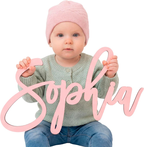 Wooden Name Signs for Nursery Custom Baby Name Sign for Wall Name