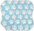 decor gift 4 Pack 22x11in Cotton Burp Cloths Soft Touch Cute Cartoon White Paw Prints Feed Cloth for Unisex Newborns
