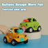 IOMDRWU 1-3, 6-9-12-18 1st 1-2 Inertial Push and Go Cartoon Car Toys for Toddlers Friction Powered Race Vehicles