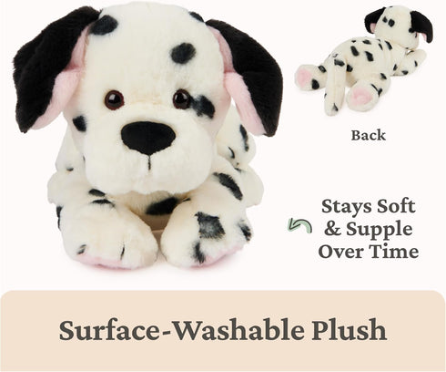 0 14 GUND Checkers Dalmatian Puppy Plush, Stuffed Animal Dog for Ages and Up, White/Black