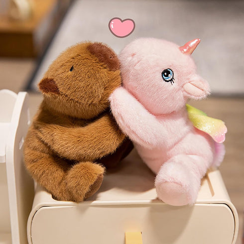 7.8 inch Ditucu Cute Palm-Sized Capybara Stuffed Animal Soft Capibara Plush Doll Small Plushies Toys Gifts for Kids