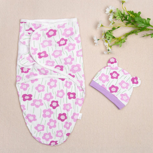 Set 17-22 inch Reborn Doll Accessories Receiving Blanket for Reborn Baby Doll Clothing Adjustable Swaddle Blanket Hat