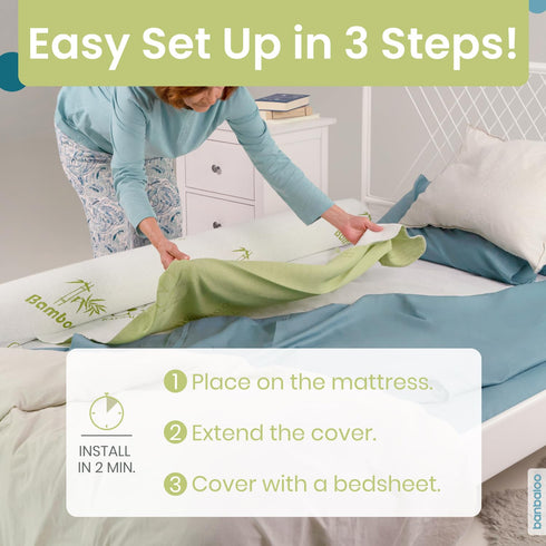 Setup BANBALOO | Bed Bumper for Toddlers - Premium Model | XL Bed Barrier with Mattress Cover | Toddler Bed Bumper |