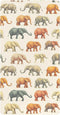 Mazeann Vintage Elephant Crib Sheets Soft Breathable Fitted Cotton Baby Crib Sheets Mattress