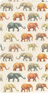 Mazeann Vintage Elephant Crib Sheets Soft Breathable Fitted Cotton Baby Crib Sheets Mattress