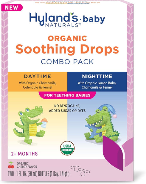 Hyland's Naturals Baby - Organic Daytime & Nighttime Soothing Drops Combo Pack, 2 oz.