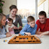Upgraded Shut The Box Dice Game - 16.54’’ Wooden Board Math Game with 15 Numbers for 1-4 Players, 16 Dices
