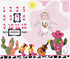 Cow Girl Baby Monthly Milestone Stuff for Newborn Photo Taken - Baby Age Blanket with 2 Frame