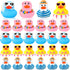 Honoson 48 Pcs Summer Beach Rubber Duckies Bulk Mini Rubber Duck Bath Toys