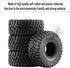 4PCS RC Crawler Rubber Tires, 1.0in Black Wheels for 1/18 1/24 TRX4M, SCX24, FCX24
