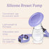 4 1 Count Lansinoh Silicone Milk Collector Breast Pump for Breastfeeding with Suction Base, Ounces, Portable