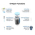 VOGOGE Travel Bottle Brush with Portable Bottle Drying Rack, Travel Essentials for Baby, Blue