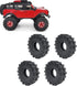 RCLIONS 4PCS Micro 1" Wheel Tyres 62mm for 1/24th Axial SCX24 Deadbolt, C10, JLU, CRC, Bronco RC Crawler