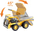 Dwi Dowellin Remote Control Dump Truck for Boys 4-7, Construction RC Car with Metal Bed, Lights/Sounds for Kids Age 3+