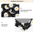 CZXW 52" 28" Black White Daisy Crib Sheets Fitted x Natural Cotton Soft & Breathable for Baby Crib Mattress