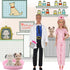 71Pcs Doll Clothes and Accessories for 12 Inch Boy Dolls and Girl Dolls Pet Care Set Includes 25 Wear Clothes Shirt Jeans Suit Shoes Pet Doctor Playset Trolley Backpack for 12'' Boy Girl Doll