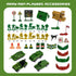105 Playset 4-8-12, Set 4 AuntyFey PCS Army Men with Army Men Action Figures, Army Men Soldiers Toys for Boys Kids Ages