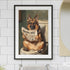 Art of Socks 1000 1000pc (50x70cm 19.685"x27.559") German Shepherd on Toilet Jigsaw Puzzle Pieces for Adults - Quirky