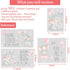 Outus 7 Pcs Dream Big Little One Elephant Nursery Wall Stickers Wall Decor Baby Room Moon Hot Air Balloon Pink Grey