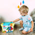 5-in-1 Magnetic Vehicles Playset Toy, Transform to Robot, Building Action Figures Kit with Storage Box, Gift for Kids