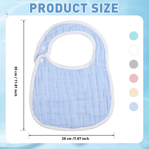 24 8 Yahenda Pcs Muslin Baby Bibs Bandana Drool Bibs for Unisex Boys Girls Soft Cotton Drooling Absorbent