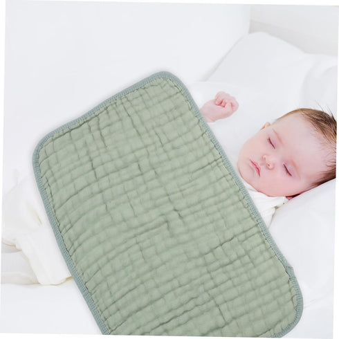 LIFKOME 100% Set 6pcs Cotton Burp Cloths Soft Muslin Baby Washcloths Newborn Girls Boys Towels for Face Drool Sweat