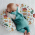 Colorful Farm Animals Baby Nursing Pillow Covers for Boy Girl Pig Cow Goat Chick Barn Tractor Nursery Feeding