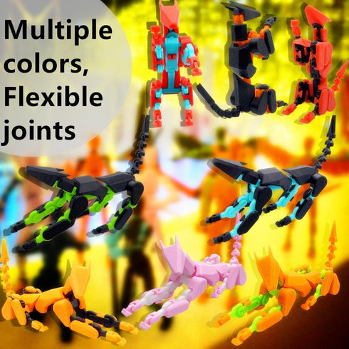 masijssa T13 3D Set 13 Dummy 3D Action Figures Titan Action Figure Printed Robo Multi-Jointed Movable Toy with Full