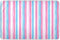 siphylline Pink and Light Blue Stripe Patterndoodle Art Extra Large Resuable Changing Pad