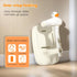 VEAREAR Foldable Baby Bathtub with Shower Rack, Anti-Slip Base Portable Toddler Bath Stand Duck Design, Adjustable Baby