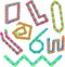 8Pcs Fidgets Wacky Tracks Fidget Toys for Kids, Sensory Autism Snap Click Snake Toys for Adults, School Prizes