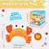 6-18 120+ Tummy 6-18 RedCrab Crawling Crab Baby Toy for Months with Songs & Recording Feature,Musical Dancing Walking