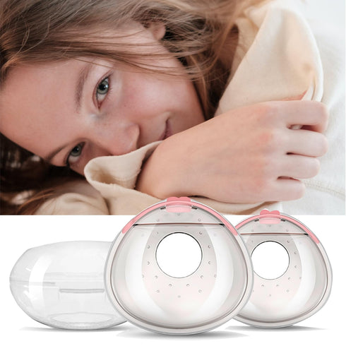 Breast Shells Milk Collector, with a Storage Organizer Box for Breastfeeding Nursing