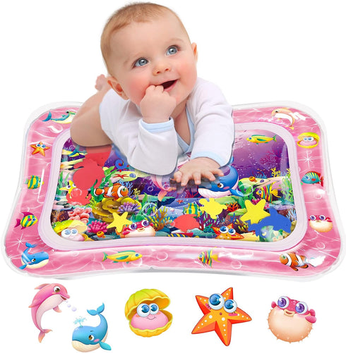 Infinno Tummy Time Water Mat for Babies, Sensory Development Toy for 3-9 Months, Great Gift Idea