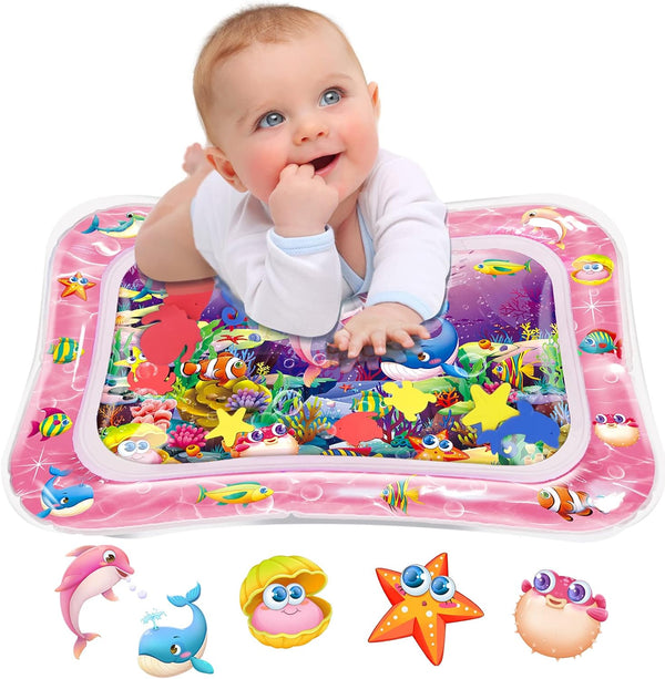 Infinno Tummy Time Water Mat for Babies, Sensory Development Toy for 3-9 Months, Great Gift Idea