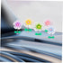 10 Pcs Car Flower Dancing Figures, Desktop Bobblehead Doll Accessories for Dashboard Decor and Ornaments