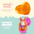 18 JOYIN Pcs Pre-Filled Easter Eggs with Plush Animal Toys, Egg Filled Keychain for Kids Hunt Goodie Bag Fillers Basket