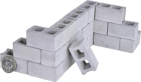 12 Pack, 1/12 Acacia Grove Mini Cinder Blocks, Scale