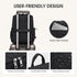 G4Free Backpack Diaper Bag for Moms Dads Travel Baby Bag with Pacifier Case & Insulated Pockets,Black