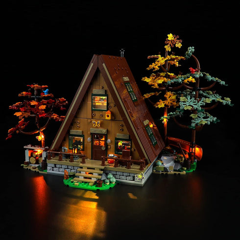 ManKiaPro LED Light Kit for Lego 21338 A-Frame Cabin Model (Lights Only, No Lego Set)