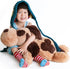 30 inch Stuffed Dog Puppy Plush Toy Labrador Retriever Stuffed Animal Huggable for Kids Girls Boys Birthday Brown