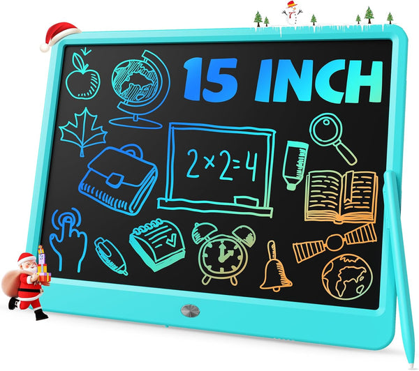TEKFUN 15" LCD Writing Tablet for Kids, Large Drawing Pad for Boys