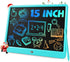 TEKFUN 15" LCD Writing Tablet for Kids, Large Drawing Pad for Boys