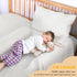 YIHATA Bed Rail for Toddlers, 2 Pack Foldable Safety Bed Rail Guard, Foam Bed Bumper with Non-Slip Cover for Queen,