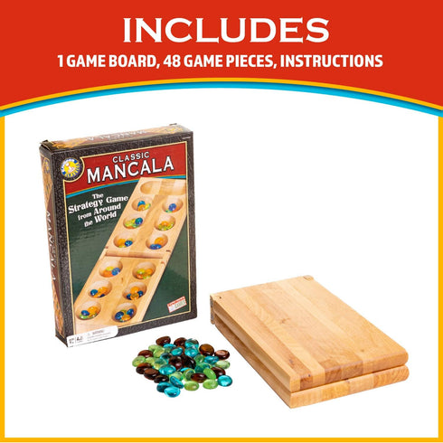 Classic Mancala - Timeless Strategy Game for Friends and Family - Fun Board Game